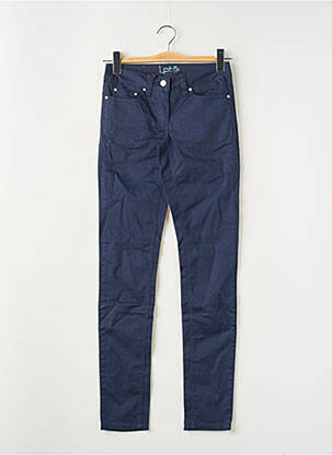 Pantalon slim taille basse taille basse bleu LPB femme