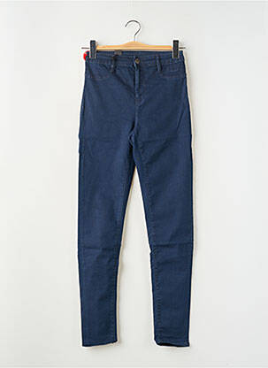 Jeans coupe slim stretch taille haute bleu SCHOOL RAG femme