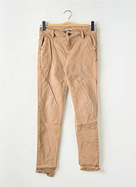 Pantalon chino taille basse taille basse beige CIMARRON femme