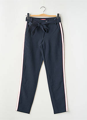 Pantalon chino broderie galons latéraux taille normale bleu STREET ONE femme