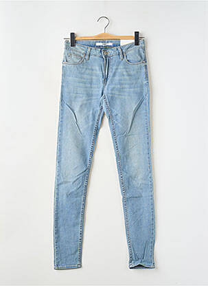 Jeans coupe slim stretch taille normale bleu REIKO femme