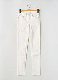 Pantalon slim tissage popeline taille normale beige LES P'TITES BOMBES femme