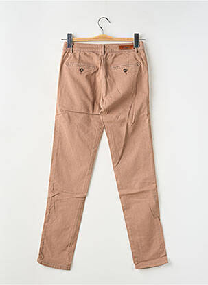 Pantalon chino taille basse taille basse marron REIKO femme