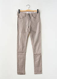 Jeans skinny stretch taille basse gris REIKO femme