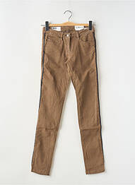 Jeans coupe slim stretch taille normale marron WAS femme