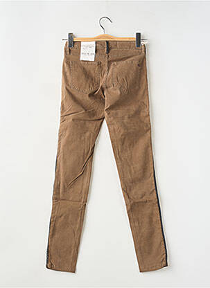 Jeans coupe slim stretch taille normale marron WAS femme