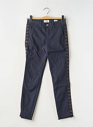 Pantalon chino taille basse taille basse bleu HAPPY femme