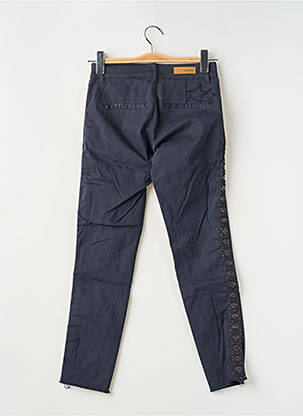 Pantalon chino taille basse taille basse bleu HAPPY femme