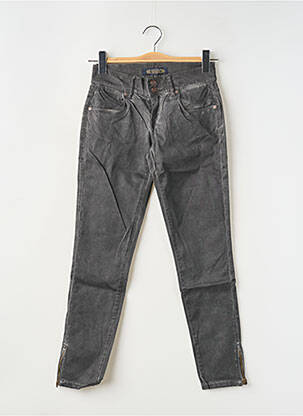 Pantalon slim taille basse taille basse gris FIVE PM femme