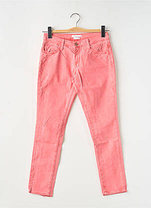 Jeans coupe slim taille basse taille basse rouge REIKO femme