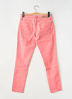 Jeans coupe slim taille basse taille basse rouge REIKO femme