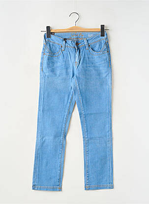 Jeans coupe slim stretch taille basse bleu SCHOOL RAG femme