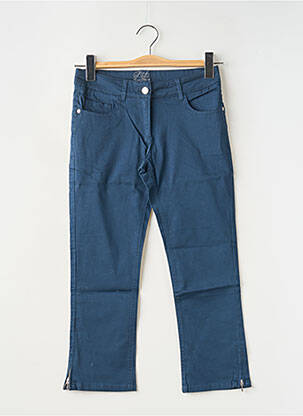 Pantalon slim tissage popeline taille normale bleu LES P'TITES BOMBES femme