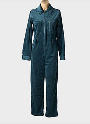 Combi-pantalon poches manches longues bleu RUE MAZARINE femme