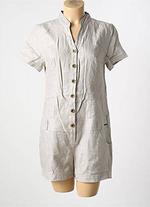 Combishort poches manches courtes gris LES P'TITES BOMBES femme