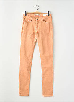 Jeans coupe slim orange REIKO pour femme