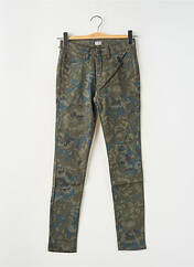 Jeans coupe slim vert REIKO pour femme seconde vue