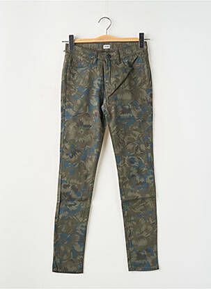 Jeans coupe slim vert REIKO pour femme