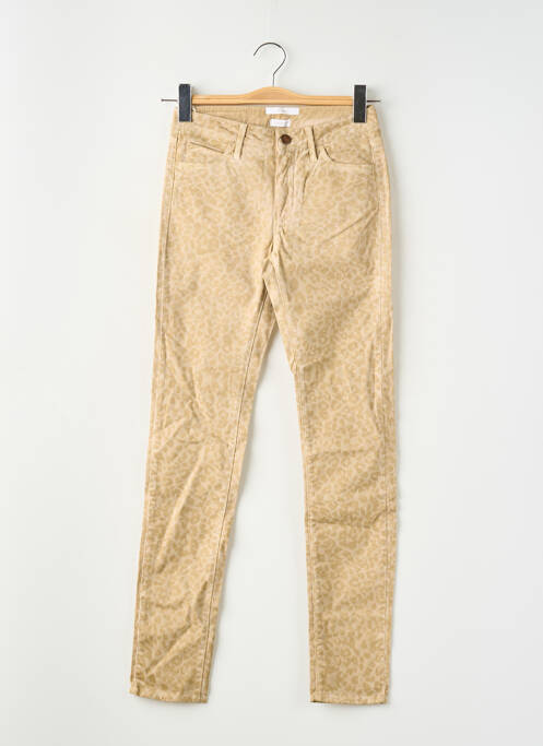 Jeans coupe slim stretch taille normale beige REIKO femme