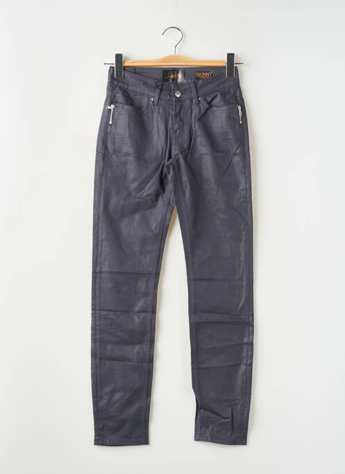 Jeans skinny stretch taille basse bleu SCHOOL RAG femme