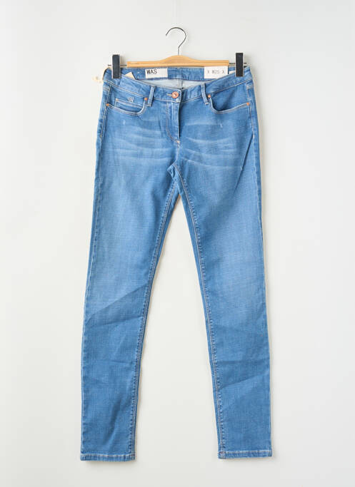 Jeans coupe slim taille basse taille basse bleu WAS femme
