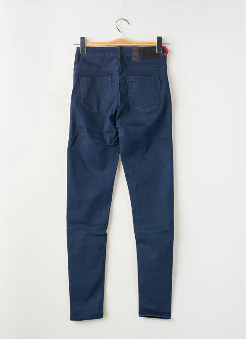 Jeans coupe slim stretch taille haute bleu SCHOOL RAG femme