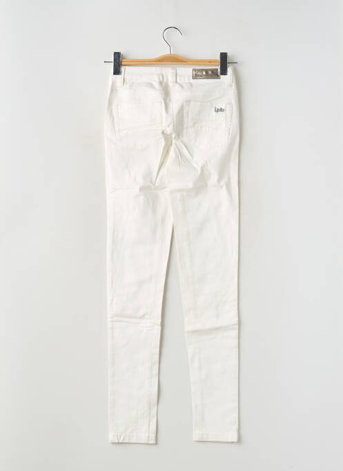 Pantalon slim tissage popeline taille normale beige LES P'TITES BOMBES femme