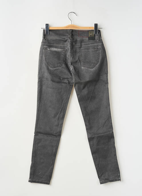 Pantalon slim taille basse taille basse gris FIVE PM femme