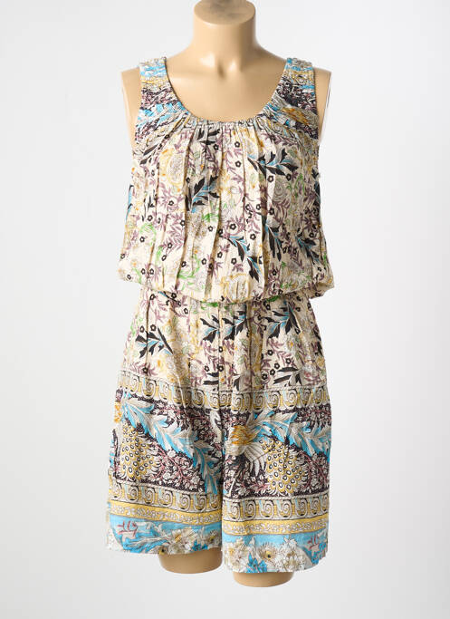 Combishort beige WORLD FASHION pour femme