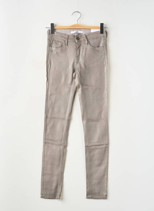 Jeans coupe slim gris REIKO pour femme