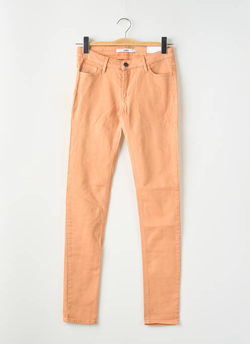 Jeans coupe slim orange REIKO pour femme