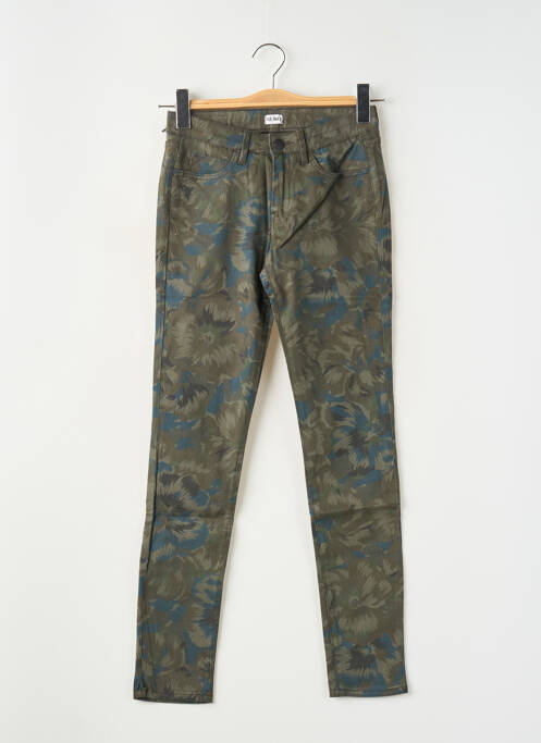 Jeans coupe slim vert REIKO pour femme