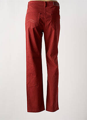 Pantalon slim tissage popeline taille normale rouge SWALLOW femme