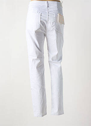 Jeans coupe slim stretch taille normale blanc BS JEANS femme