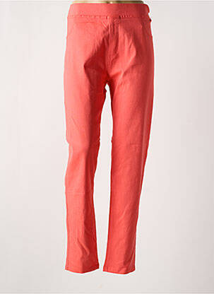 Jegging tissage denim taille haute orange clair CHRISTY femme