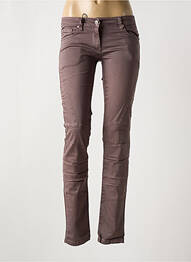 Jeans coupe slim taille basse taille basse violet LES P'TITES BOMBES femme