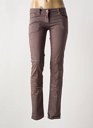 Jeans coupe slim taille basse taille basse violet LES P'TITES BOMBES femme