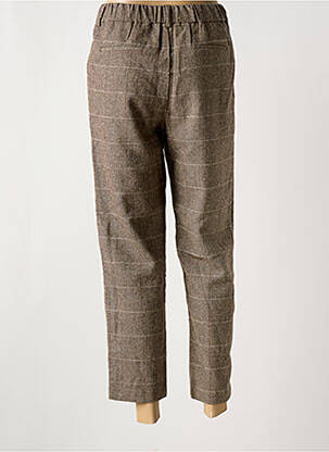Pantalon 7/8 taille haute taille haute marron MOLLY BRACKEN femme