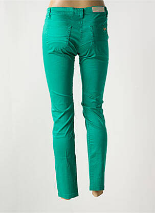 Jeans coupe slim stretch taille basse vert LES P'TITES BOMBES femme