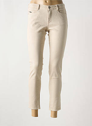 Jeans coupe slim taille basse taille basse beige KANOPE femme