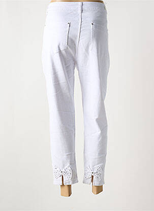 Jeans coupe slim stretch taille normale blanc BS JEANS femme