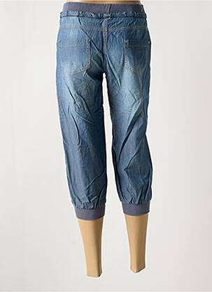 Pantacourt stretch taille normale bleu MISS CHIC femme