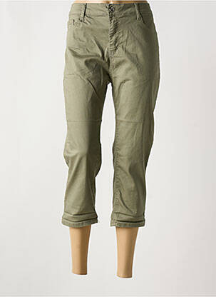 Pantacourt stretch taille normale vert BS JEANS femme