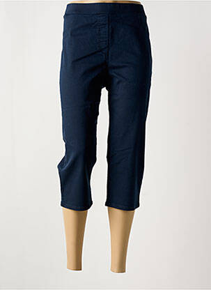Pantacourt stretch taille normale bleu CONCEPT K femme