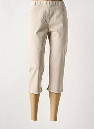 Pantacourt stretch taille normale beige CONCEPT K femme