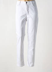 Jeans coupe slim blanc BS JEANS pour femme seconde vue