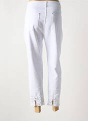 Jeans coupe slim blanc BS JEANS pour femme seconde vue