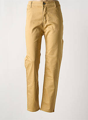 Jeans coupe slim jaune BS JEANS pour femme