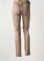 Jeans coupe slim marron LES P'TITES BOMBES pour femme seconde vue