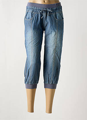 Pantacourt bleu MISS CHIC pour femme